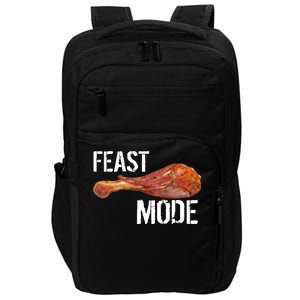 Feast Mode Thanksgiving Turkey Leg Impact Tech Backpack