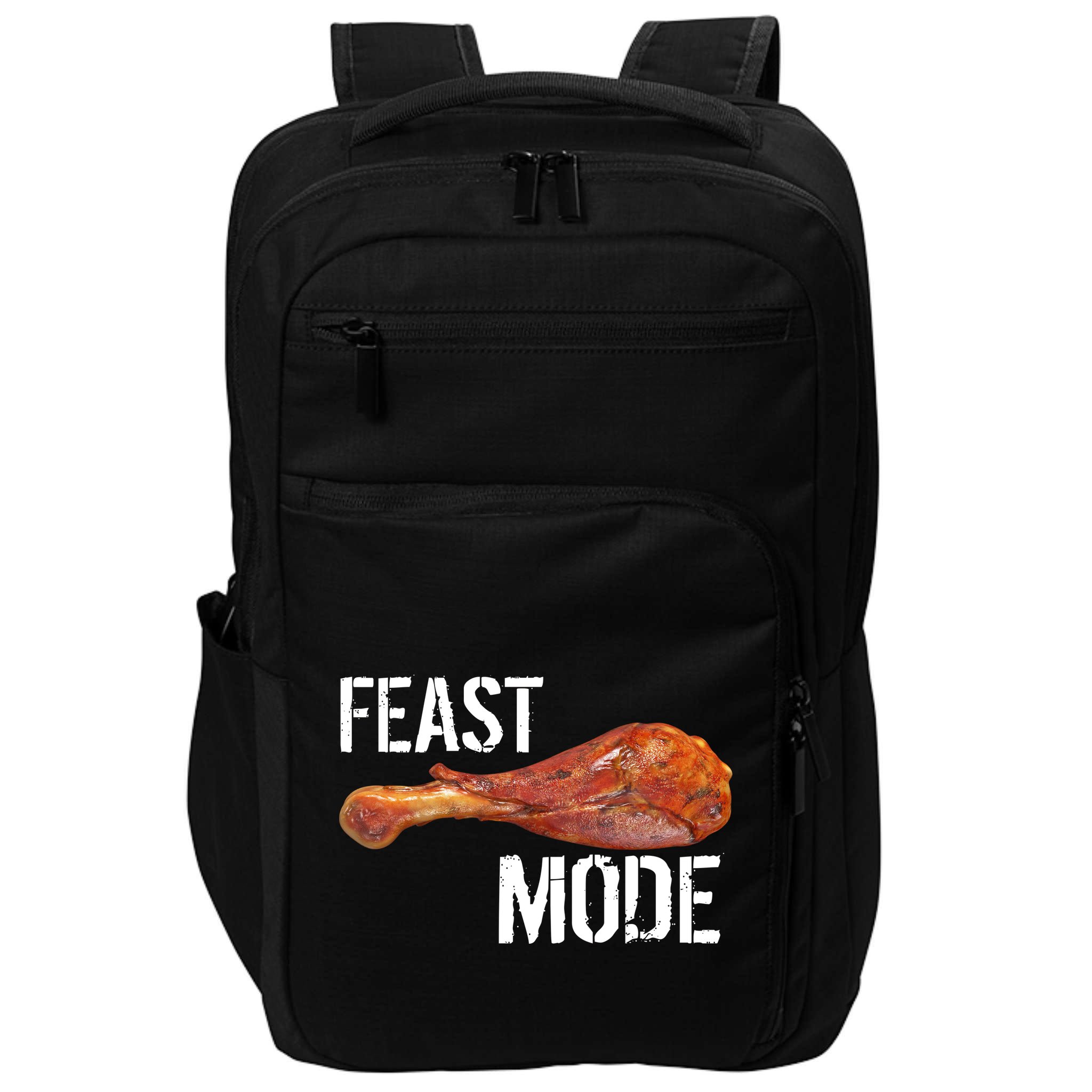 Feast Mode Thanksgiving Turkey Leg Impact Tech Backpack