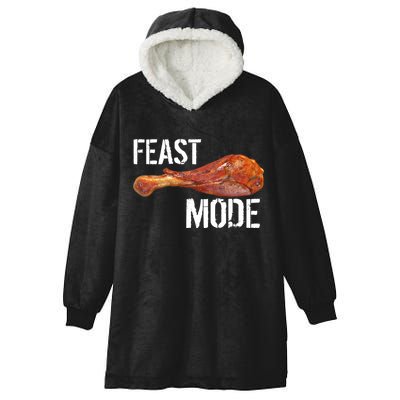 Feast Mode Thanksgiving Turkey Leg Hooded Wearable Blanket