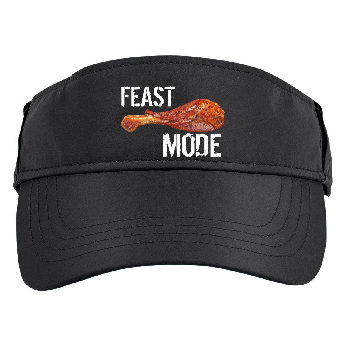 Feast Mode Thanksgiving Turkey Leg Adult Drive Performance Visor