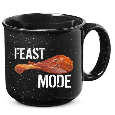 Feast Mode Thanksgiving Turkey Leg 15oz Campfire Ceramic Mug