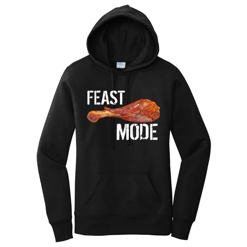 Feast Mode Thanksgiving Turkey Leg Women's Pullover Hoodie