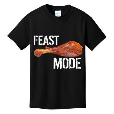 Feast Mode Thanksgiving Turkey Leg Kids T-Shirt