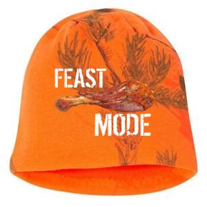 Feast Mode Thanksgiving Turkey Leg Kati - Camo Knit Beanie