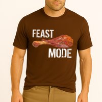 Feast Mode Thanksgiving Turkey Leg Cooling Performance Crew T-Shirt