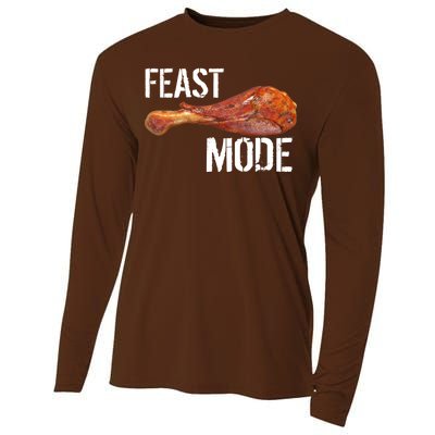 Feast Mode Thanksgiving Turkey Leg Cooling Performance Long Sleeve Crew