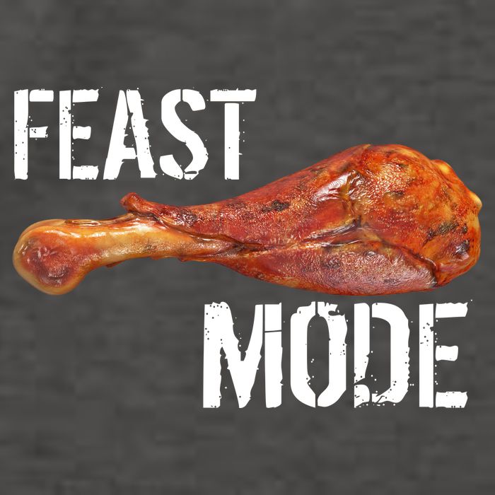 Feast Mode Thanksgiving Turkey Leg Vector Backpack
