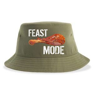 Feast Mode Thanksgiving Turkey Leg Sustainable Bucket Hat