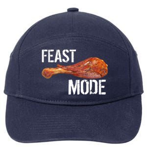 Feast Mode Thanksgiving Turkey Leg 7-Panel Snapback Hat