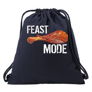 Feast Mode Thanksgiving Turkey Leg Drawstring Bag