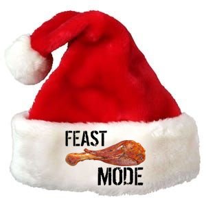 Feast Mode Thanksgiving Turkey Leg Premium Christmas Santa Hat