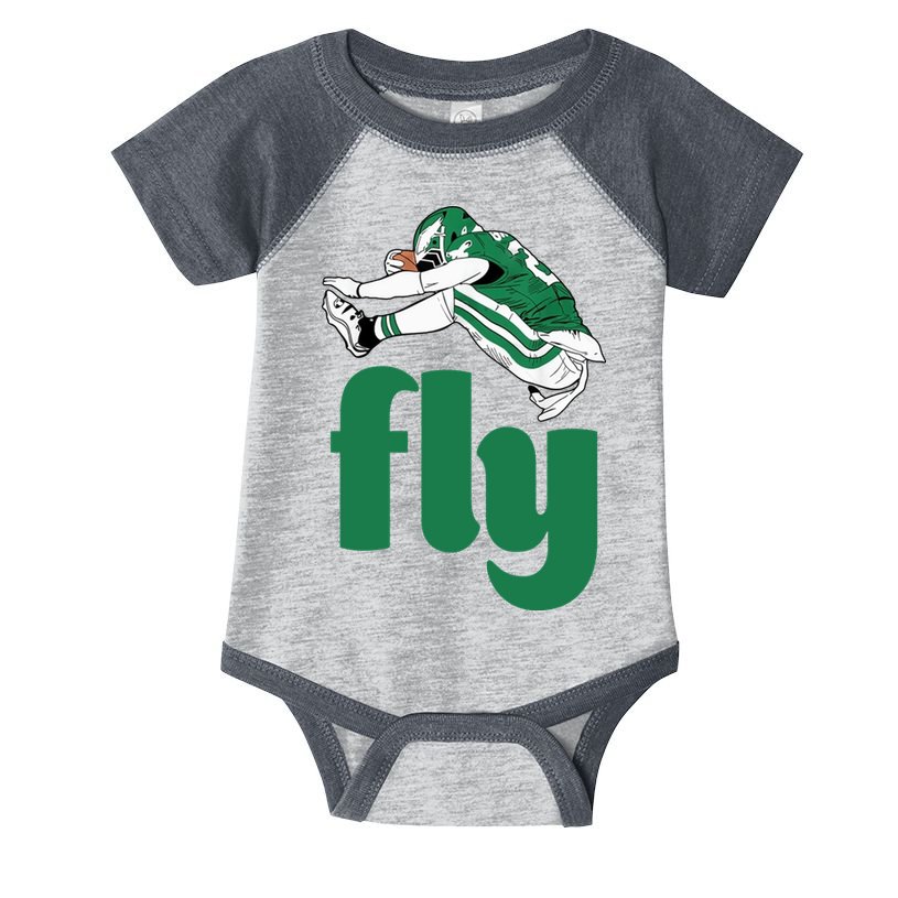 Fly Eagle Birds Football Fan Infant Baby Jersey Bodysuit