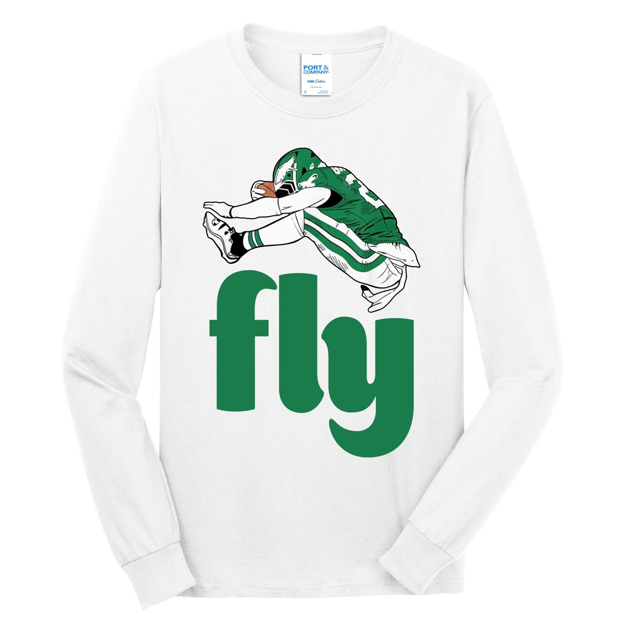 Fly Eagle Birds Football Fan Tall Long Sleeve T-Shirt