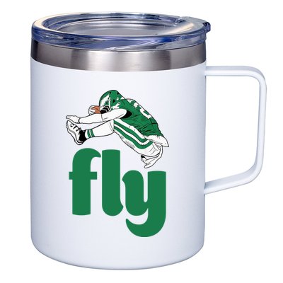 Fly Eagle Birds Football Fan 12oz Stainless Steel Coffee Mug