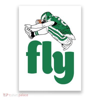 Fly Eagle Birds Football Fan Poster