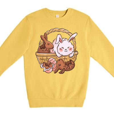 Fat Easter Bunny Cute Premium Crewneck Sweatshirt