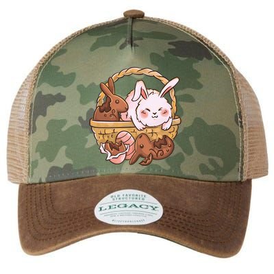 Fat Easter Bunny Cute Legacy Tie Dye Trucker Hat