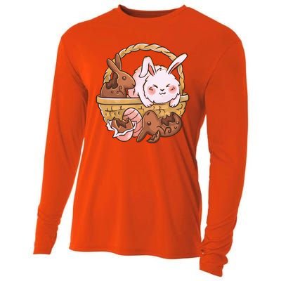 Fat Easter Bunny Cute Cooling Performance Long Sleeve Crew