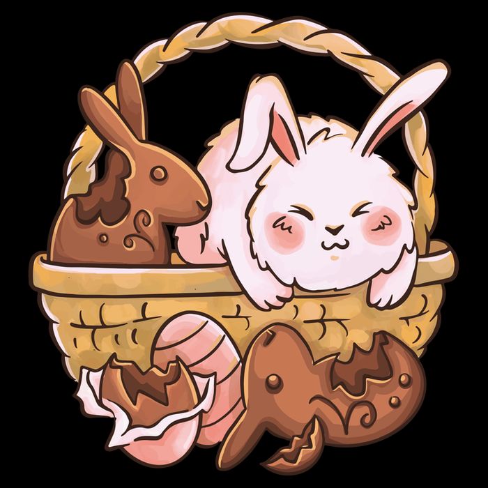 Fat Easter Bunny Cute City Backpack