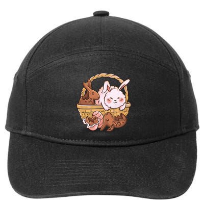 Fat Easter Bunny Cute 7-Panel Snapback Hat
