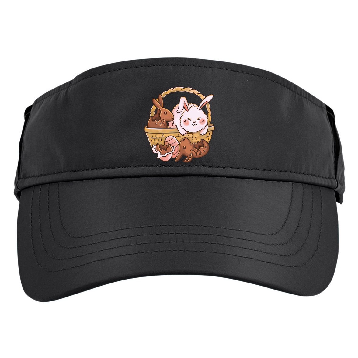 Fat Easter Bunny Cute Adult Drive Performance Visor