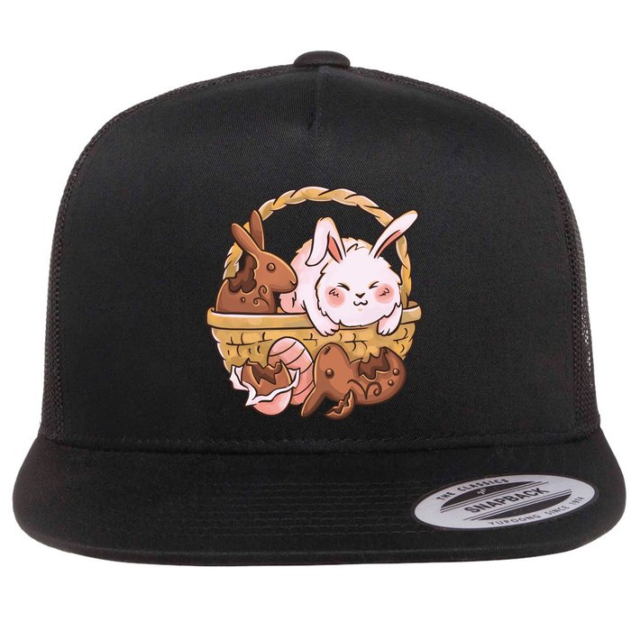 Fat Easter Bunny Cute Flatbill Hat