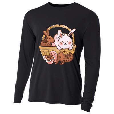 Fat Easter Bunny Cute Cooling Performance Long Sleeve Crew