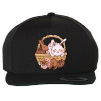 Fat Easter Bunny Cute Wool Snapback Cap