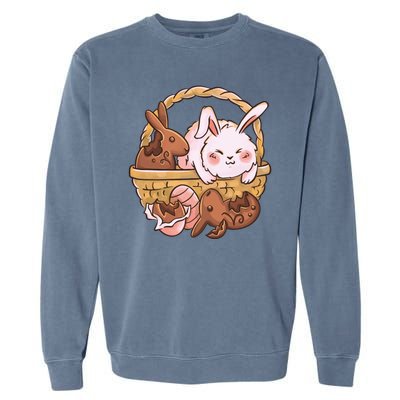 Fat Easter Bunny Cute Garment-Dyed Sweatshirt