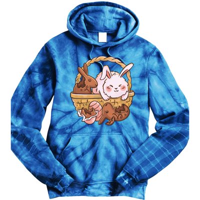 Fat Easter Bunny Cute Tie Dye Hoodie