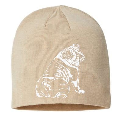 Funny English Bulldog Dog Hund Tee Gift Sustainable Beanie