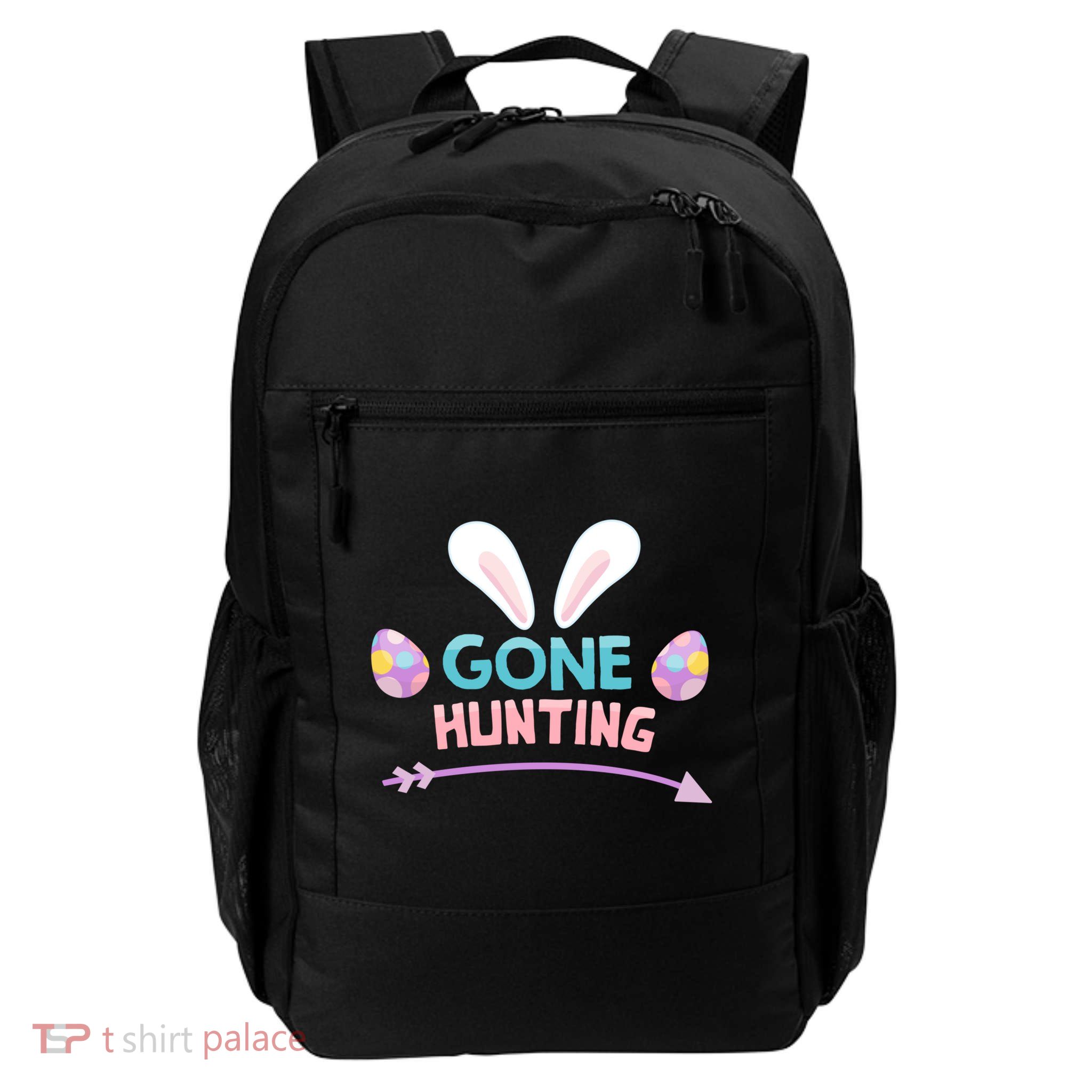 Funny Easter Basket Egg Gone Hunting Funny Gift Backpack
