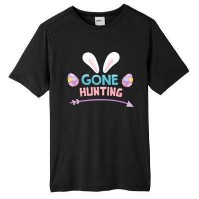 Funny Easter Basket Egg Gone Hunting Funny Gift Tall Fusion ChromaSoft Performance T-Shirt