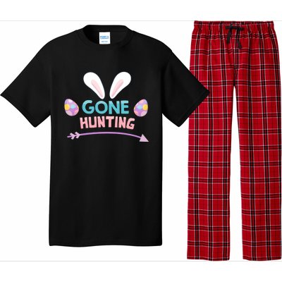 Funny Easter Basket Egg Gone Hunting Funny Gift Pajama Set