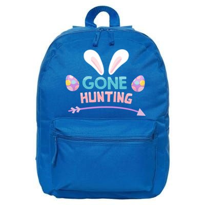 Funny Easter Basket Egg Gone Hunting Funny Gift 16 in Basic Backpack