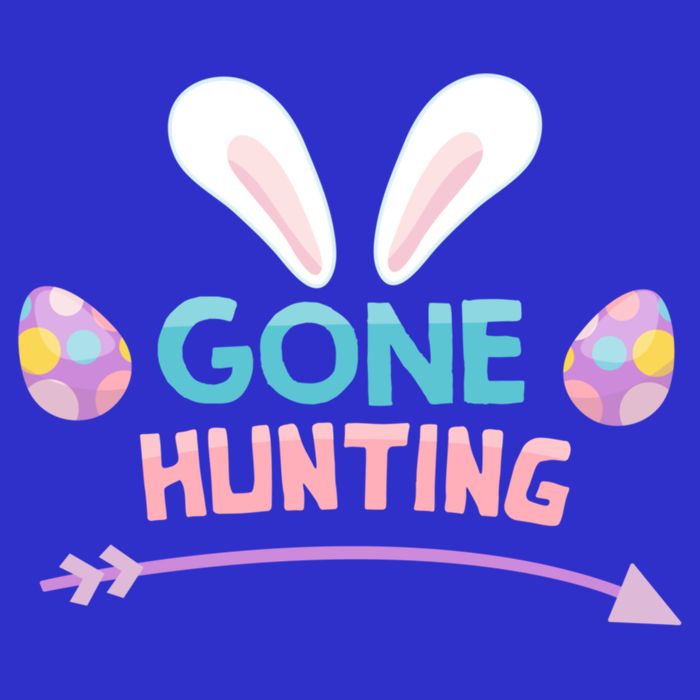 Funny Easter Basket Egg Gone Hunting Funny Gift 16 in Basic Backpack