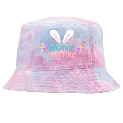 Funny Easter Basket Egg Gone Hunting Funny Gift Tie-Dyed Bucket Hat