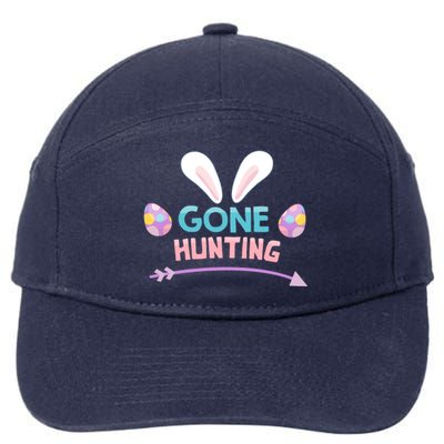 Funny Easter Basket Egg Gone Hunting Funny Gift 7-Panel Snapback Hat