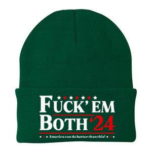 Fuck Em Both 24 America Can Do Better Than This Political Knit Cap Winter Beanie