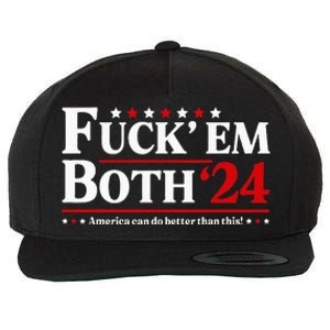 Fuck Em Both 24 America Can Do Better Than This Political Wool Snapback Cap