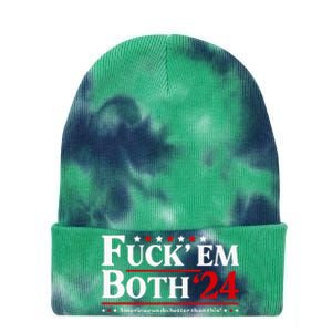 Fuck Em Both 24 America Can Do Better Than This Political Tie Dye 12in Knit Beanie