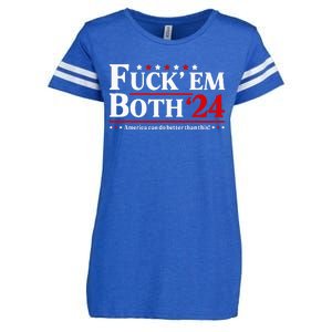 Fuck Em Both 24 America Can Do Better Than This Political Enza Ladies Jersey Football T-Shirt