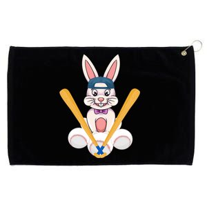 Funny Easter Bunny With Baseball Cap Baseball Lover Pitcher Great Gift Grommeted Golf Towel