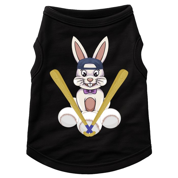 Funny Easter Bunny With Baseball Cap Baseball Lover Pitcher Funny Gift Doggie Tank