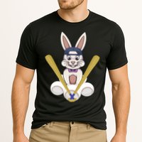 Funny Easter Bunny With Baseball Cap Baseball Lover Pitcher Funny Gift Cooling Performance Crew T-Shirt