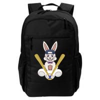 Funny Easter Bunny With Baseball Cap Baseball Lover Pitcher Funny Gift Backpack