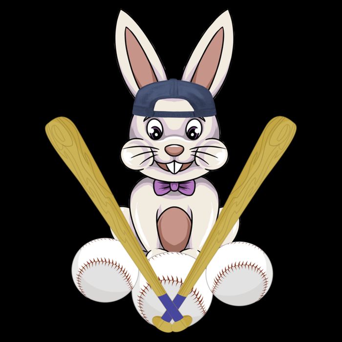Funny Easter Bunny With Baseball Cap Baseball Lover Pitcher Funny Gift Flat Bill Trucker Hat