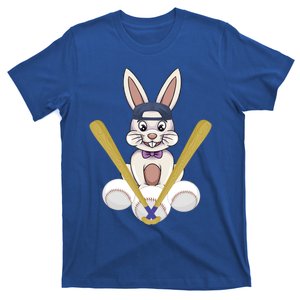 Funny Easter Bunny With Baseball Cap Baseball Lover Pitcher Funny Gift T-Shirt