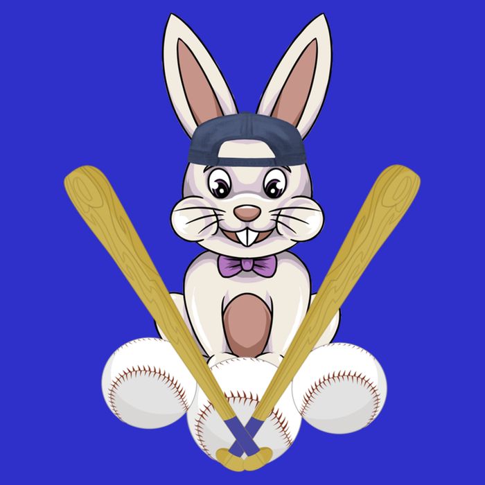 Funny Easter Bunny With Baseball Cap Baseball Lover Pitcher Funny Gift T-Shirt