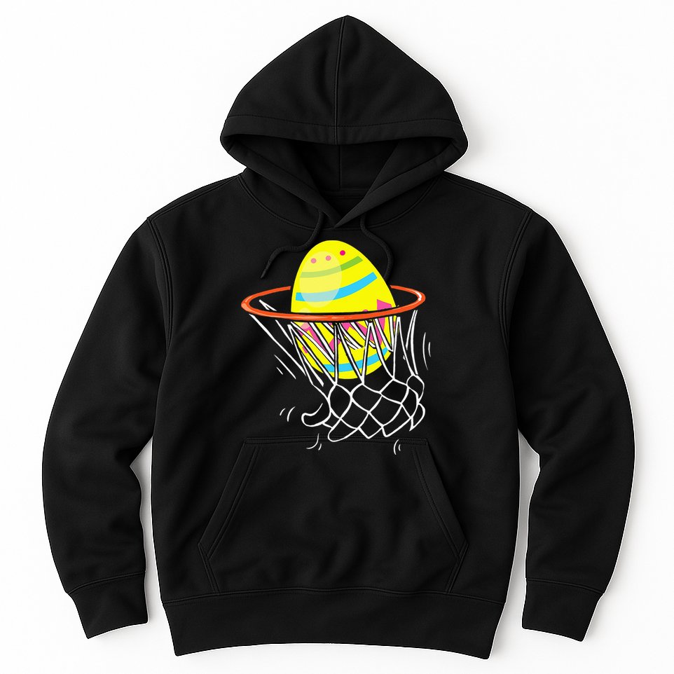 Funny Easter Basketball Egg Hunting Hoodie